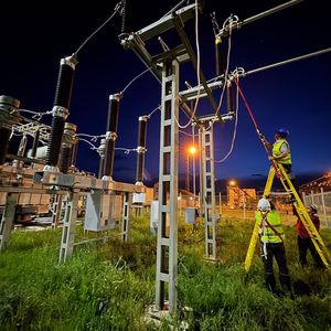 Nighttime operation of transformer station