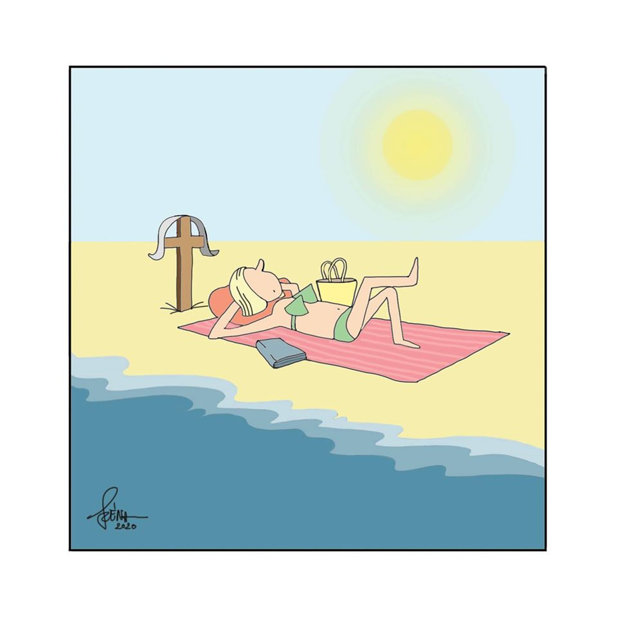 Pandémia karikatúrák Szénásitól