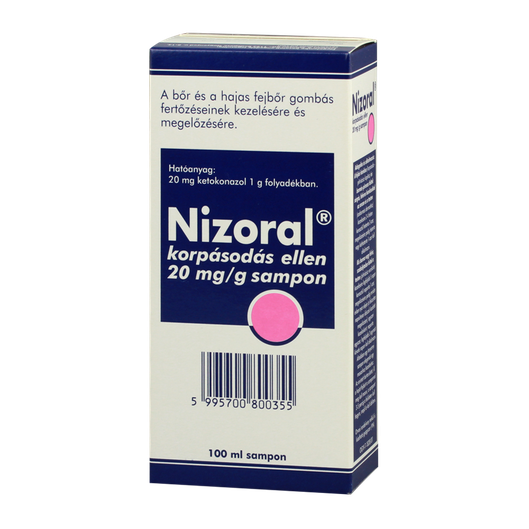 Nizoral 20 mg/g sampon korpásodás ellen (100ml)