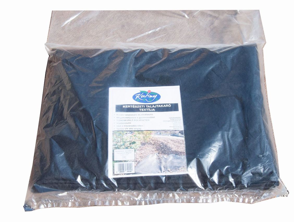 Geotextil 5 x 1,4 m, fekete, 80 g/m2 termék képe