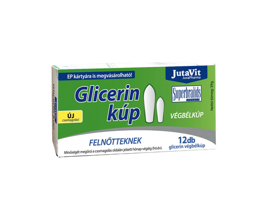 Jutavit Glicerin végbélkúp Felnőtteknek (12x)
