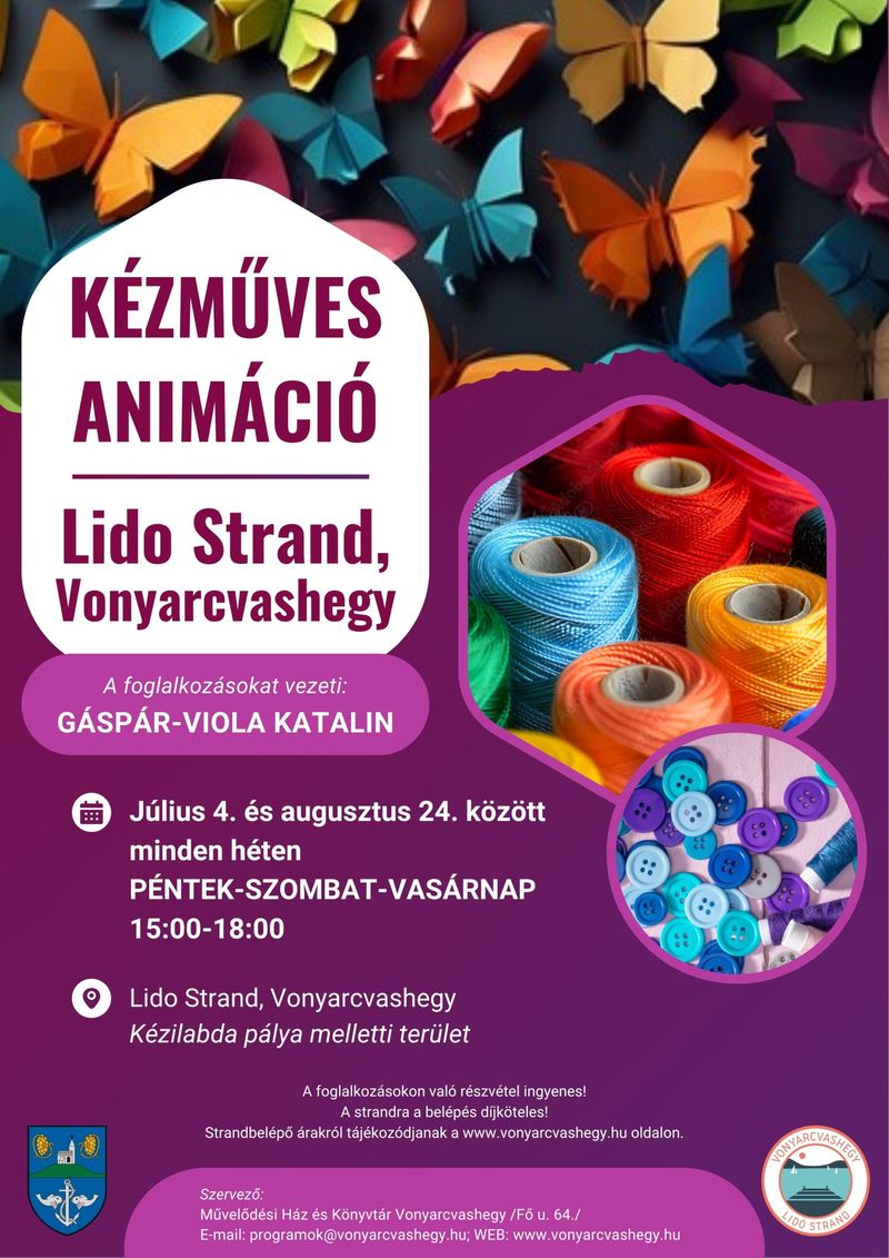Kézműves animáció a Lidó strandon szolgáltatás képe