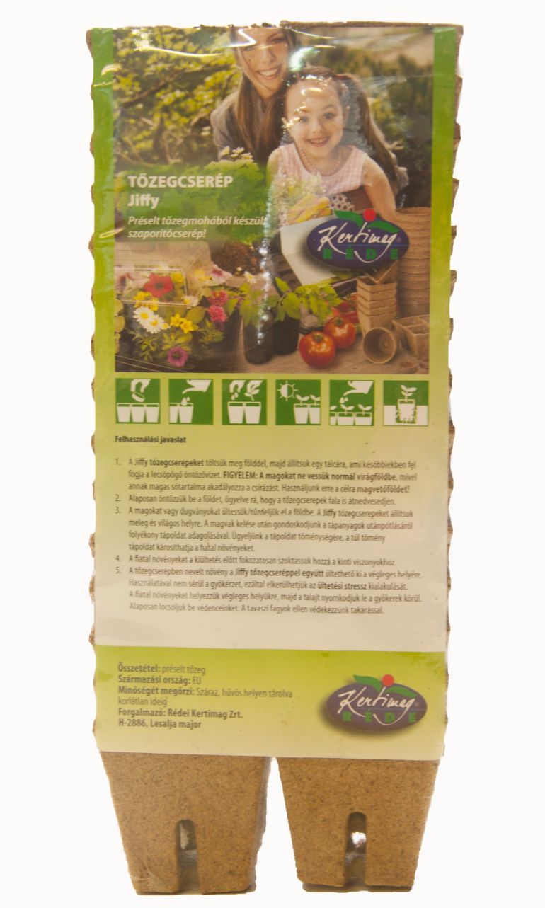 K-Jiffy tőzegcs. szögl.30db 6cm termék képe