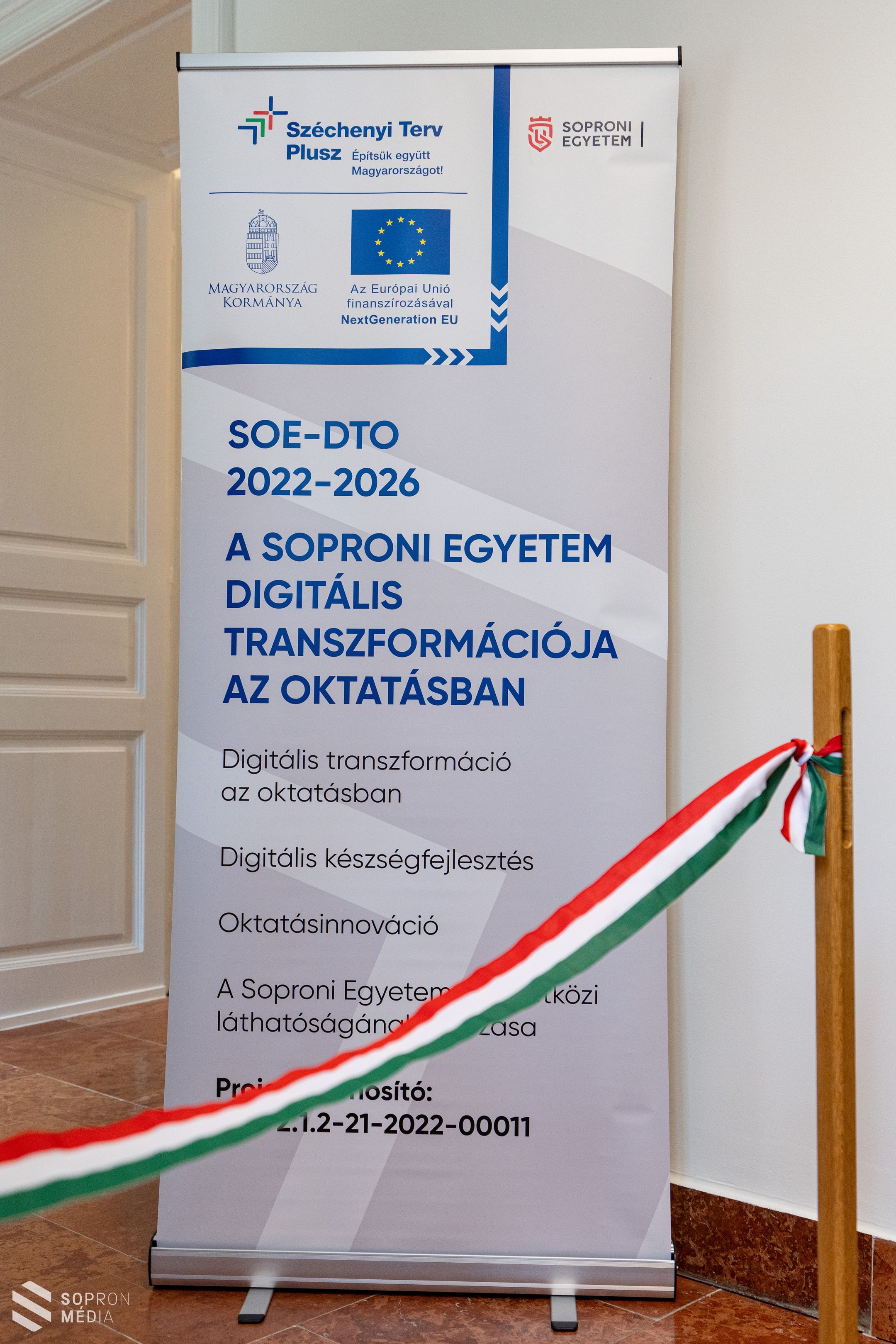 Bemutatták a Soproni Egyetem digitális oktatótermeit és médiastúdióját