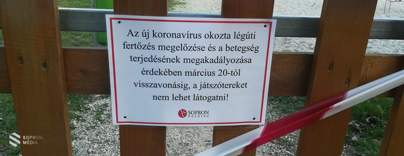 Koronavírus: nem lehet látogatni a soproni játszótereket