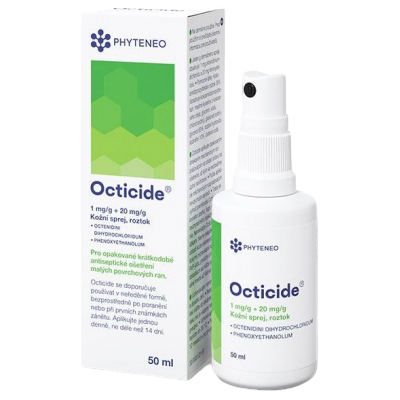 Octicide 1 mg/g + 20 mg/g külsőleges old. spray (50ml)