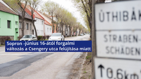 Június 16-ától forgalmi változás a Csengery utca felújítása miatt
