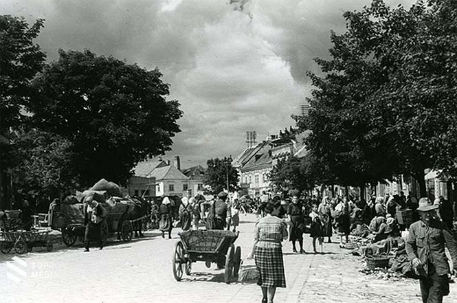Piacozás a soproni várkerületben, 1930-as képek (Soproni Múzeum)