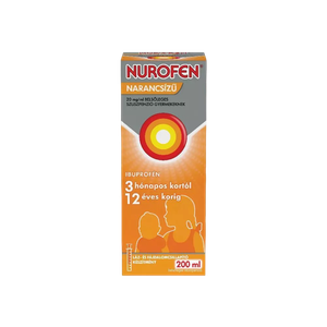 Nurofen  20mg/ml belsől.szuszpenzió gyerm.narancs (200ml) termék kép