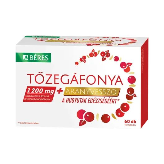 Béres Tőzegáfonya+Aranyvessző filmtabletta (60x)