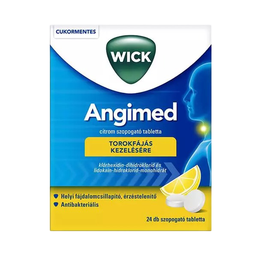Angimed Citrom szopogató tabletta (24x)