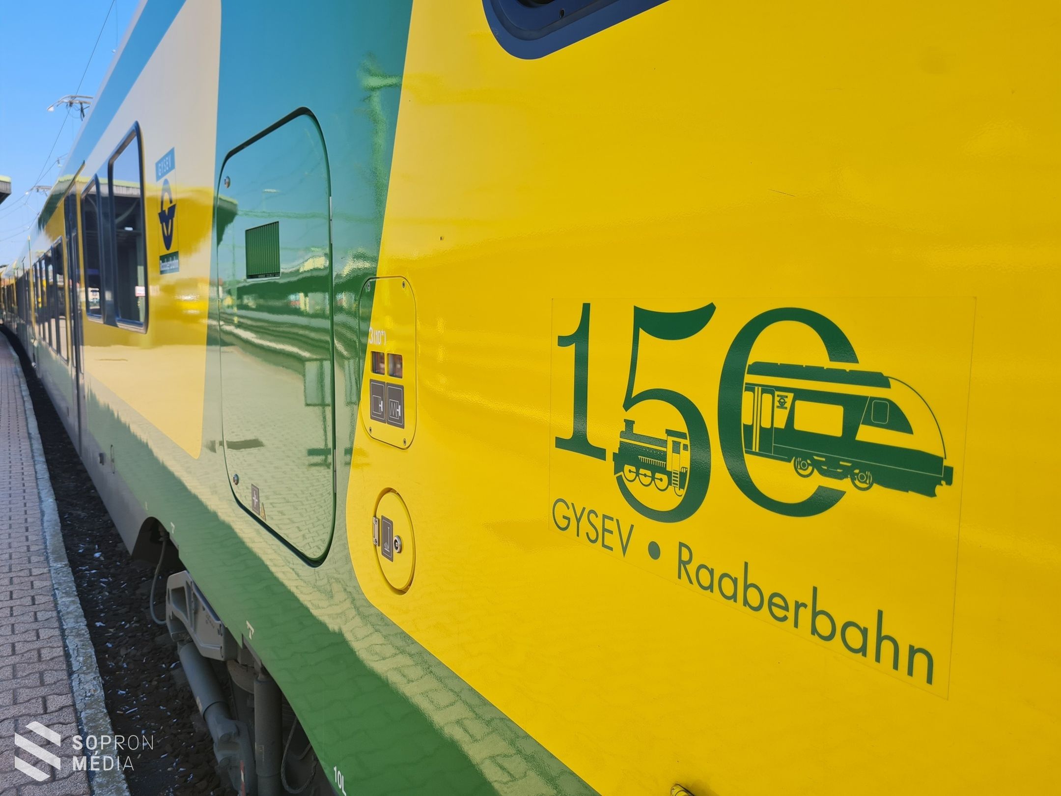 GYSEV150 – jubileumi logók kerültek a vasúttársaság járműveire