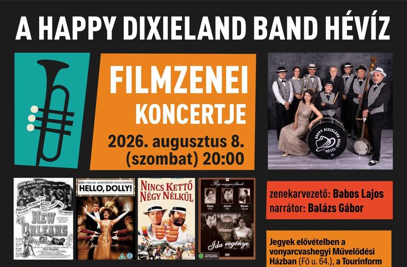 Happy Dixieland Band filmzenei koncertje szolgáltatás képe