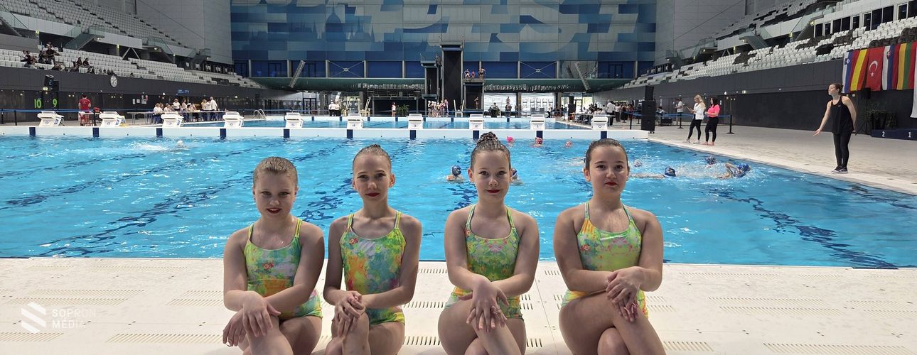 Szép soproni sikerek a szinkronúszók országos bajnokságán