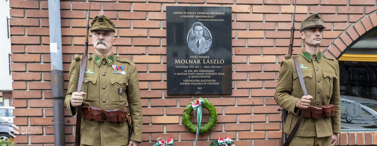 Megemlékezést tartottak vitéz nemes Molnár László hősi halálának 80. évfordulója alkalmából  ​