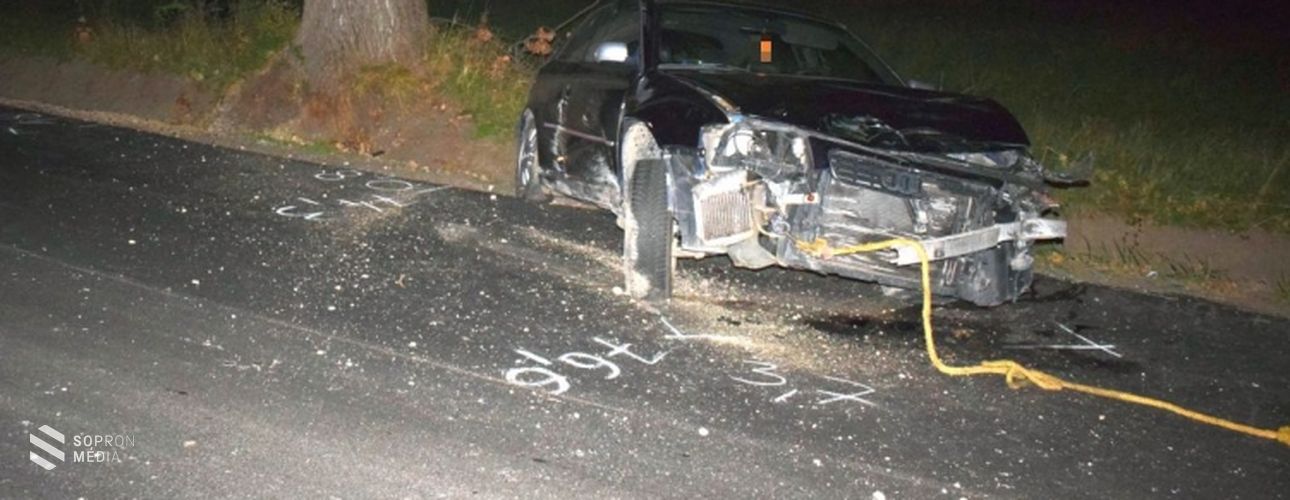 Autó ütközött motorral Ágfalvánál