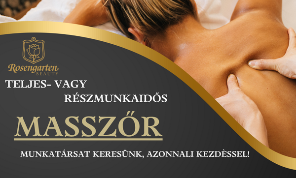 Szépségszalonunkba masszőrt keresünk!