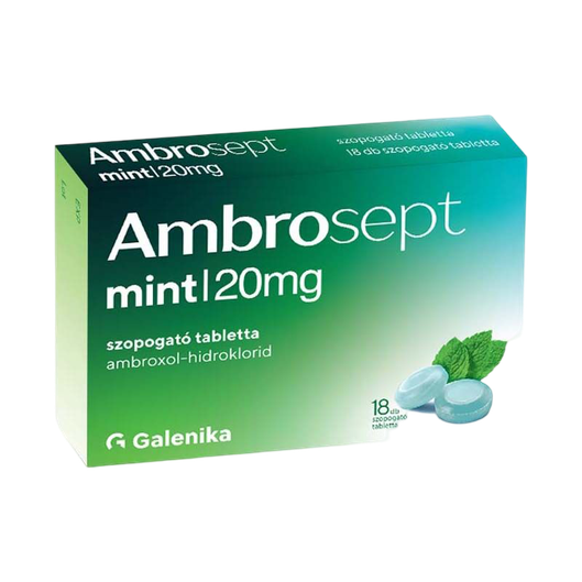 Ambrosept Mint 20 mg szopogató tabletta (18x)