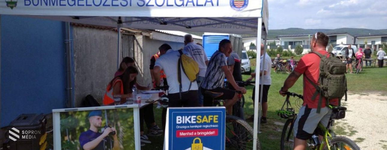 BikeSafe regisztráció és határvadász toborzás a Liszt Ferenc kerékpártúrán