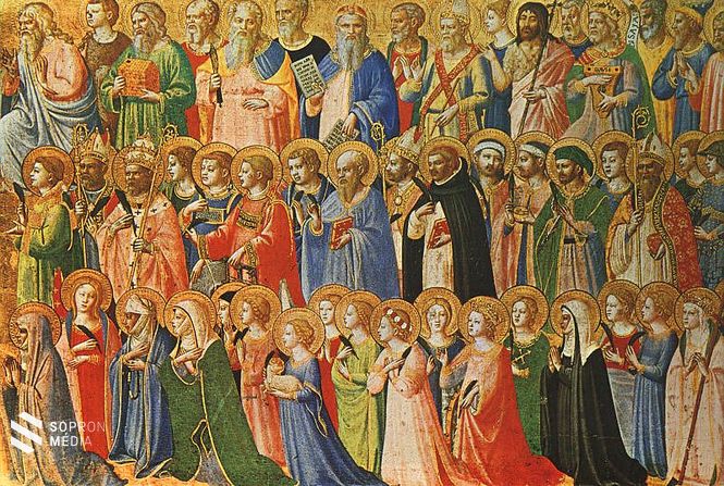 Fra Angelico: Mindenszentek, National Gallery, London  