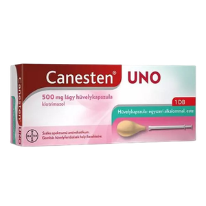 Canesten Uno 500 mg lágy hüvelykapszula (1x) termék kép