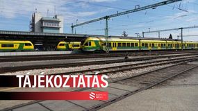 Május 11-e hétfőtől május 15-e péntekig vágányzári menetrend lesz érvényben Sopron és Csorna között