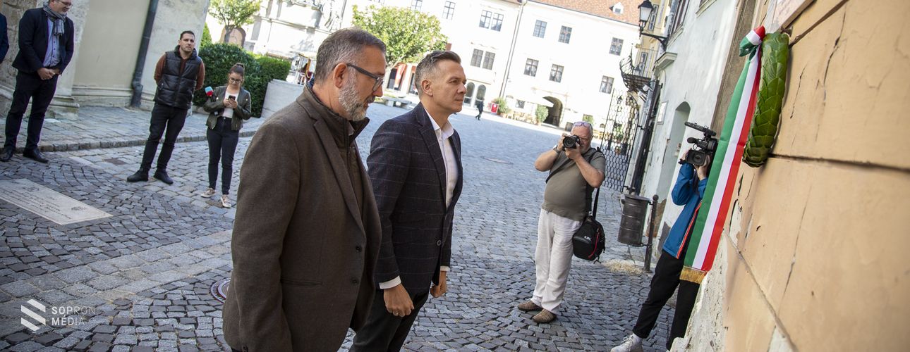 Vetter Károly Pál emléke előtt tisztelegtek Sopronban