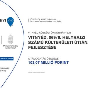 VP6-7.2.1.1-21 -- Vitnyéd, 069/6. helyrajzi számú külterületi útjának fejlesztése