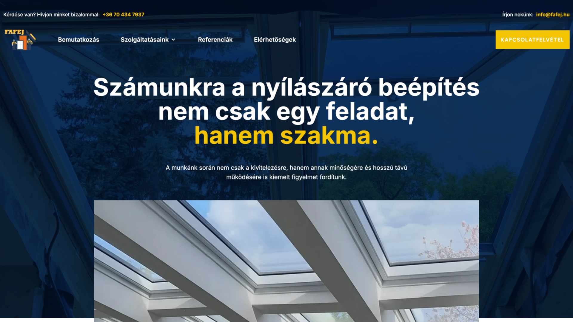Fafej Ajtó-Ablak borítókép