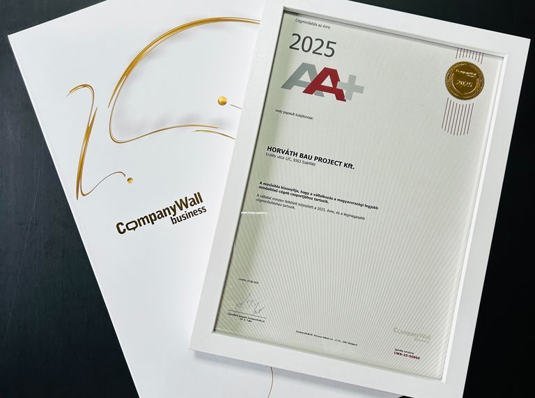 🏆 AA+ cégminősítés – újabb mérföldkő 