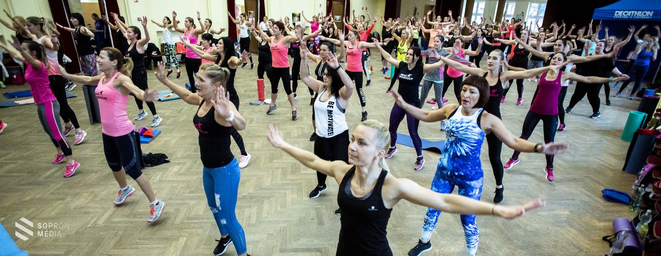 Megtöltötték az aerobicosok a GYIK Rendezvényházat