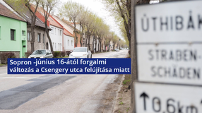 Június 16-ától forgalmi változás a Csengery utca felújítása miatt