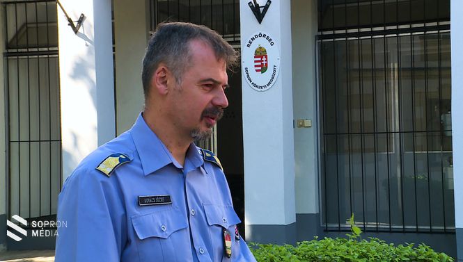 Kovács József rendőr alezredes, a Soproni Rendőrkapitányság Körzeti Megbízotti Alosztályának vezetője
