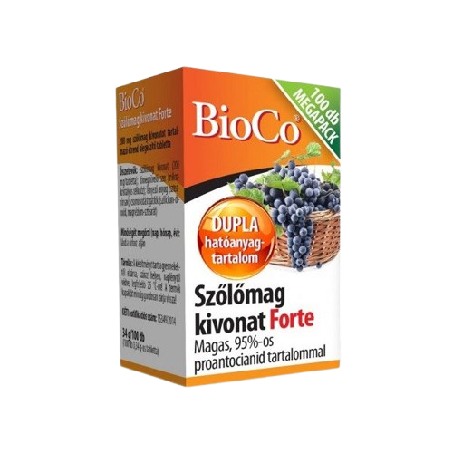Bioco Szőlőmag FORTE tabletta Megapack (100x)
