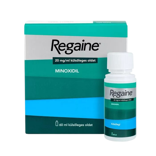 Regaine 20 mg/ml oldat külsőleges gyerekbizt. kupa (60ml HDPE tartály)