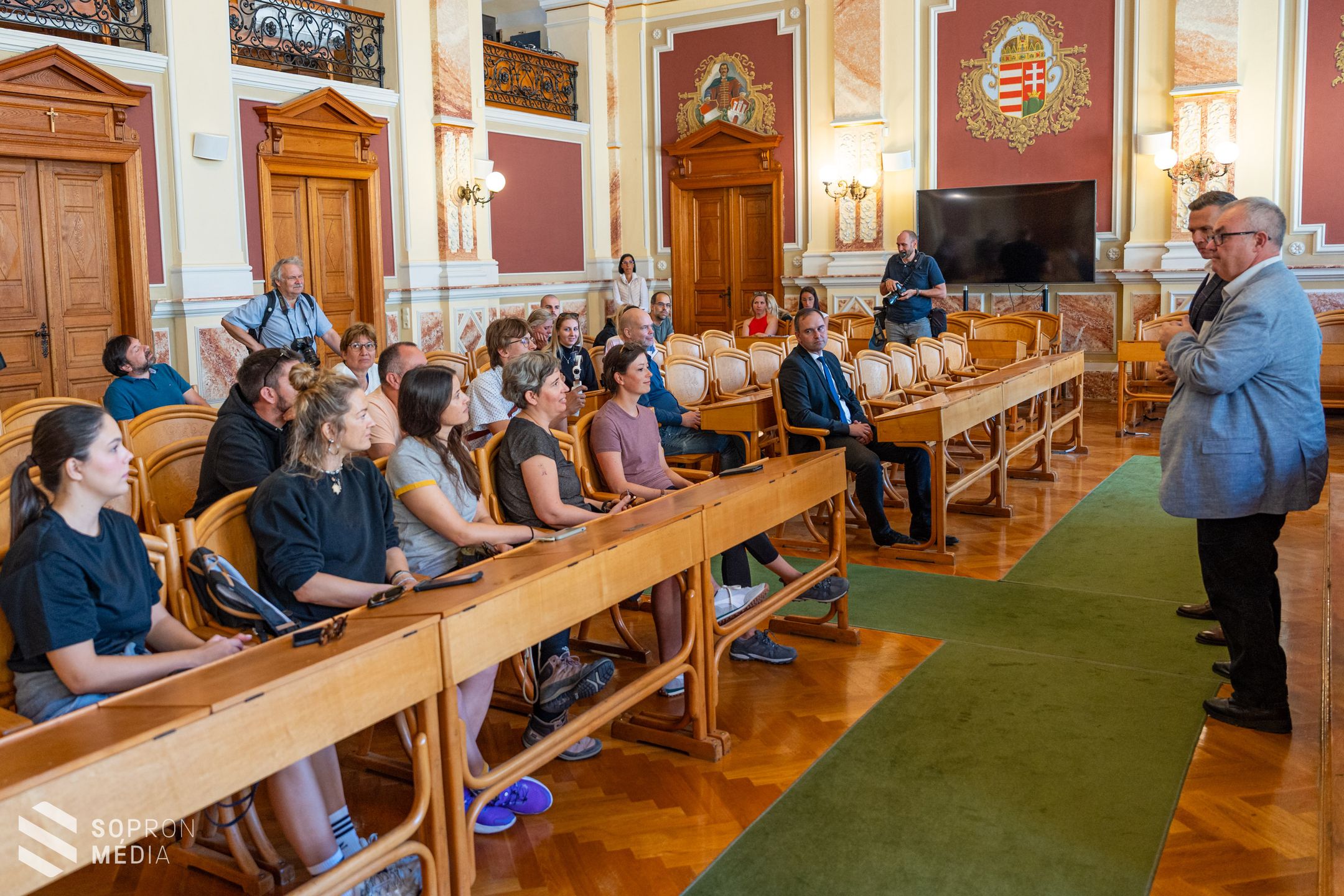 A GYSEV Zrt. projektpartnereit fogadták a városházán