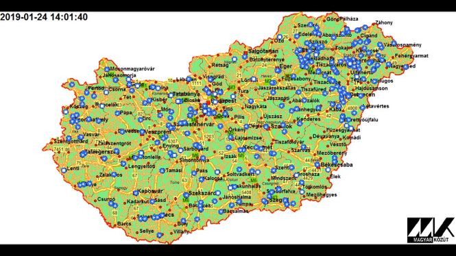 Pillanatkép a Magyar Közút Nonprofit Zrt. videójából