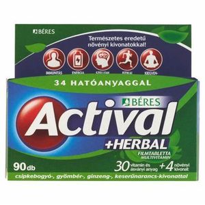 Actival + Herbal filmtabletta (90x) termék kép