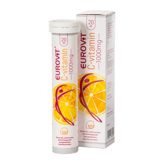 Eurovit C vitamin 1000 mg pezsgőtabletta citrom (20x)