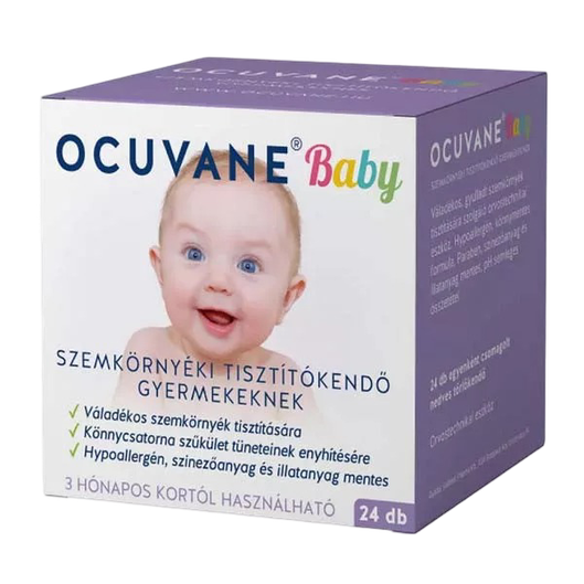 Ocuvane Baby tisztítókendő szemhéjszéli (24x)