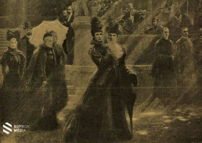 Erzsébet királyné látogatása a Gerbeaud „Royal” Pavillonban