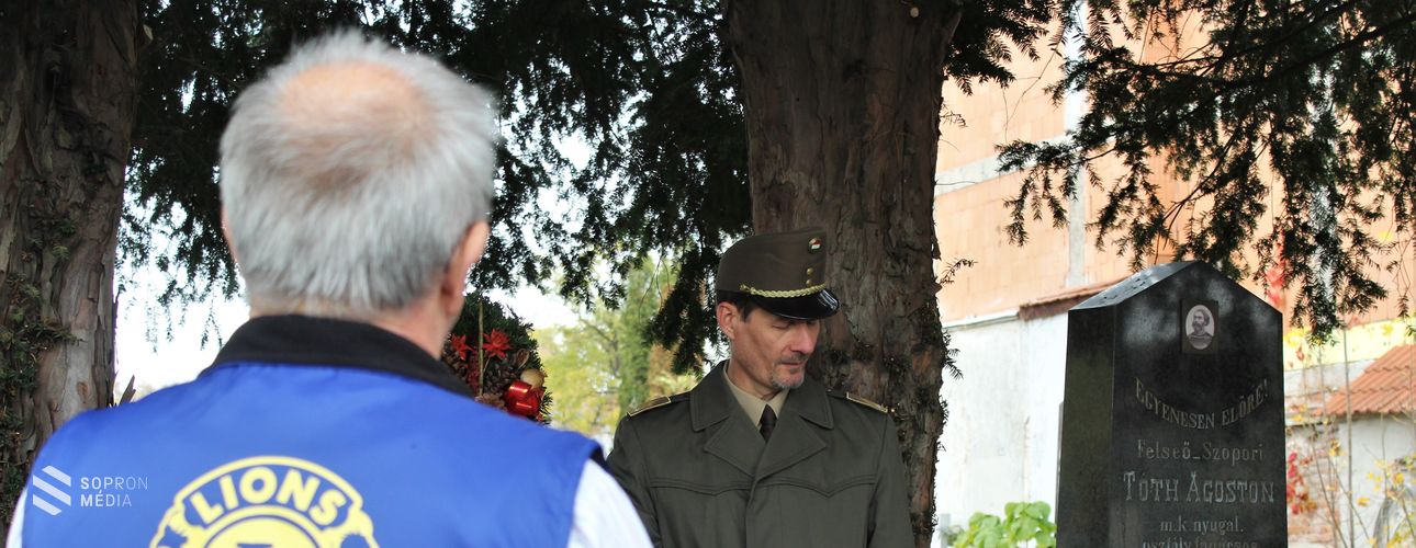 Tóth Ágoston honvédezredesre emlékeztek Sopronban