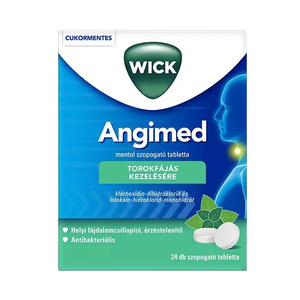 Angimed Mentol szopogató tabletta (24x) termék kép