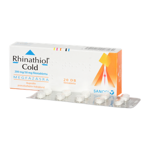 Rhinathiol Cold 200 mg/30 mg filmtabletta (20x) termék kép