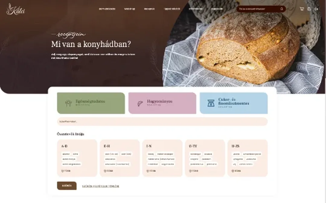 „Mi van a konyhádban?” – receptkereső összetevők szerint