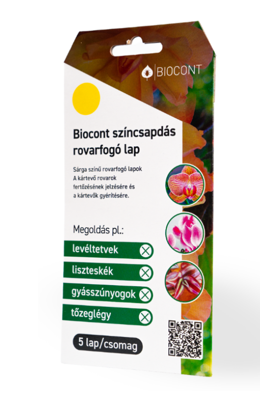 Biocont A/5 szincsapdás rovarfogó lap SÁRGA termék képe