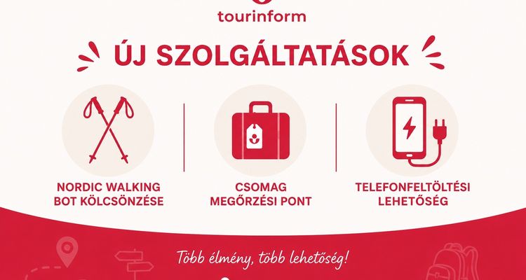 The Tourinform Office has expanded with new services within the framework of the MTÜ Zrt. Kisfaludy bejegyzés borítóképe