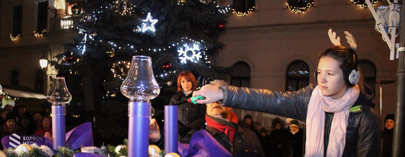 Vasárnap Sopronban is fellobban advent első lángja