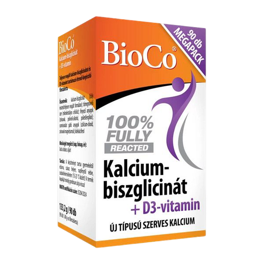 Bioco Kalcium biszglicinát D3 filmtabletta Megapac (90x)