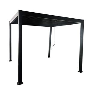 Aluminium-Pergola bioklimatischer (3x4 m) schwarz 520.990 Ft mit Umbauhalterung
